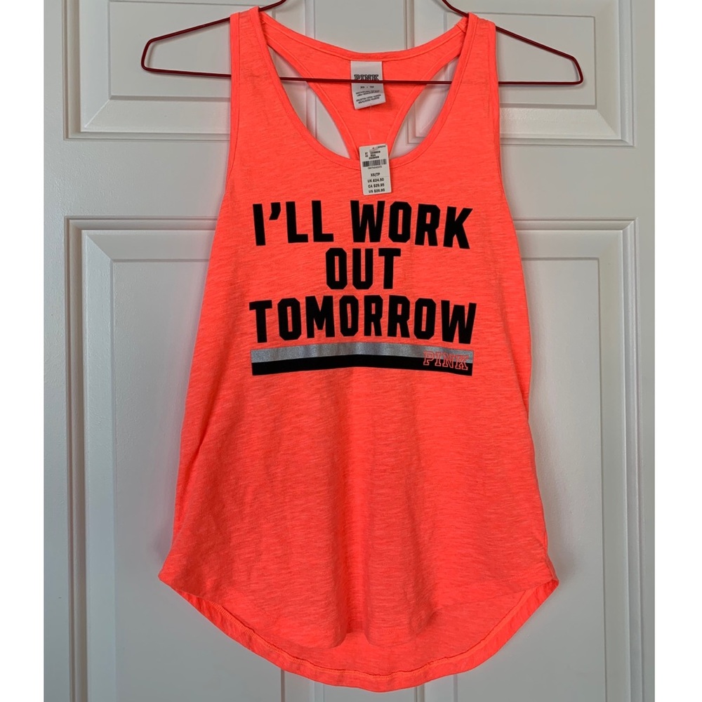 VS Pink Workout Tank Size XS